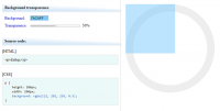 Background transparence generator